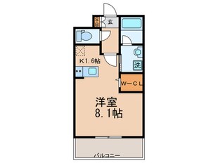 ｴﾝｸﾚｽﾄ博多PREMIER（502）の物件間取画像